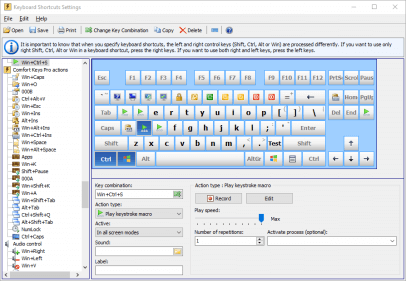 Comfort Keys Lite screenshot